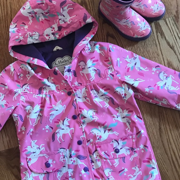 hatley raincoat unicorn